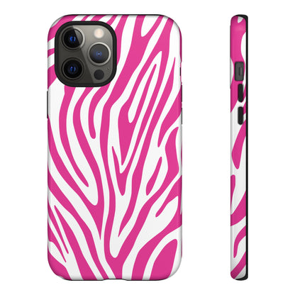 Graphic Hot Pink Tiger Print Phone Case