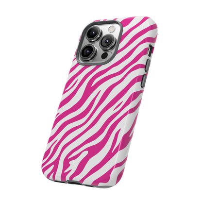 Stylish Hot Pink Zebra Print Phone Case