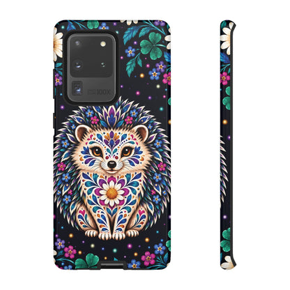 Vibrant Purple and Teal Calavera Hedgehog Phone Case - Multicolor Phone Case - Samsung Galaxy S20 Ultra / Glossy