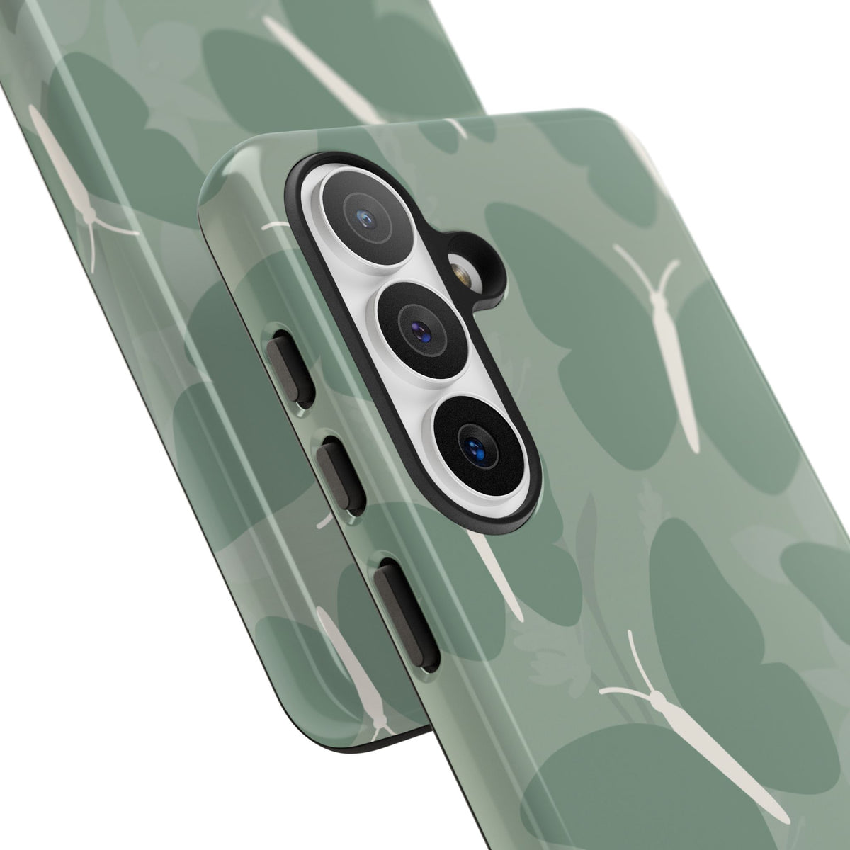 Minimalist Mint Green Butterfly Pattern Phone Case - Green Phone Case