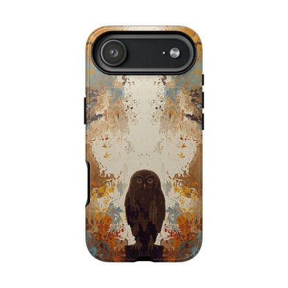 iPhone 17 Air / Glossy Phone Case - Abstract Owl Design Phone Case