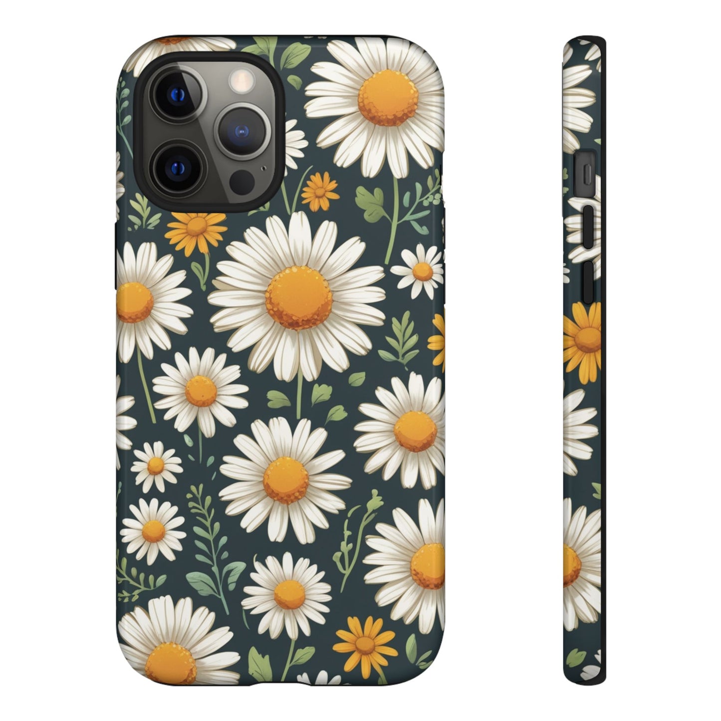 iPhone 12 Pro Max / Glossy Phone Case - Daisies Floral Pattern 3 Phone Case