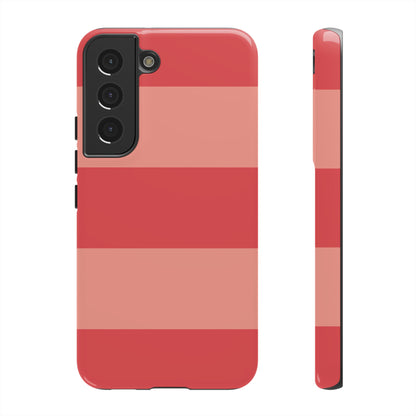 Pink Horizontal Stripe Pattern Phone Case - Pink Phone Case - Samsung Galaxy S22 / Glossy