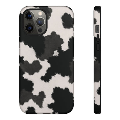 Modern Monochrome Cow Print Phone Case