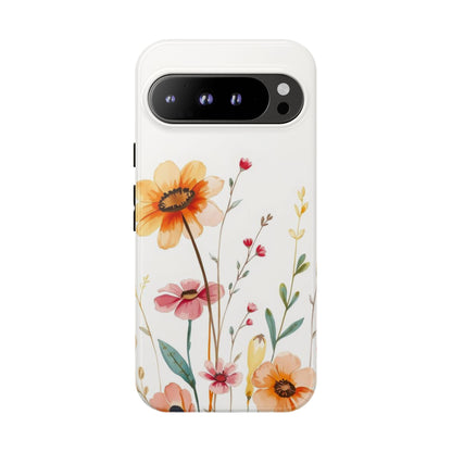 Boho Chic Watercolour Wild Blooms Pattern Phone Case - Multicolor Phone Case - Google Pixel 9 Pro XL / Glossy