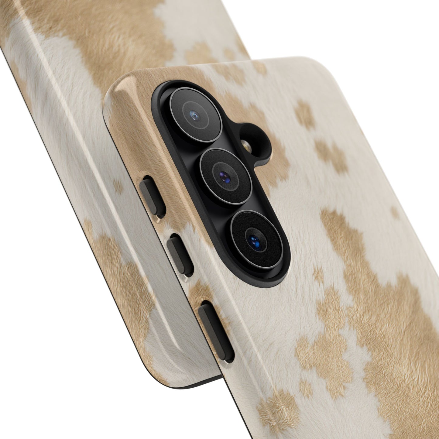 Elegant Champagne Cow Print Phone Case