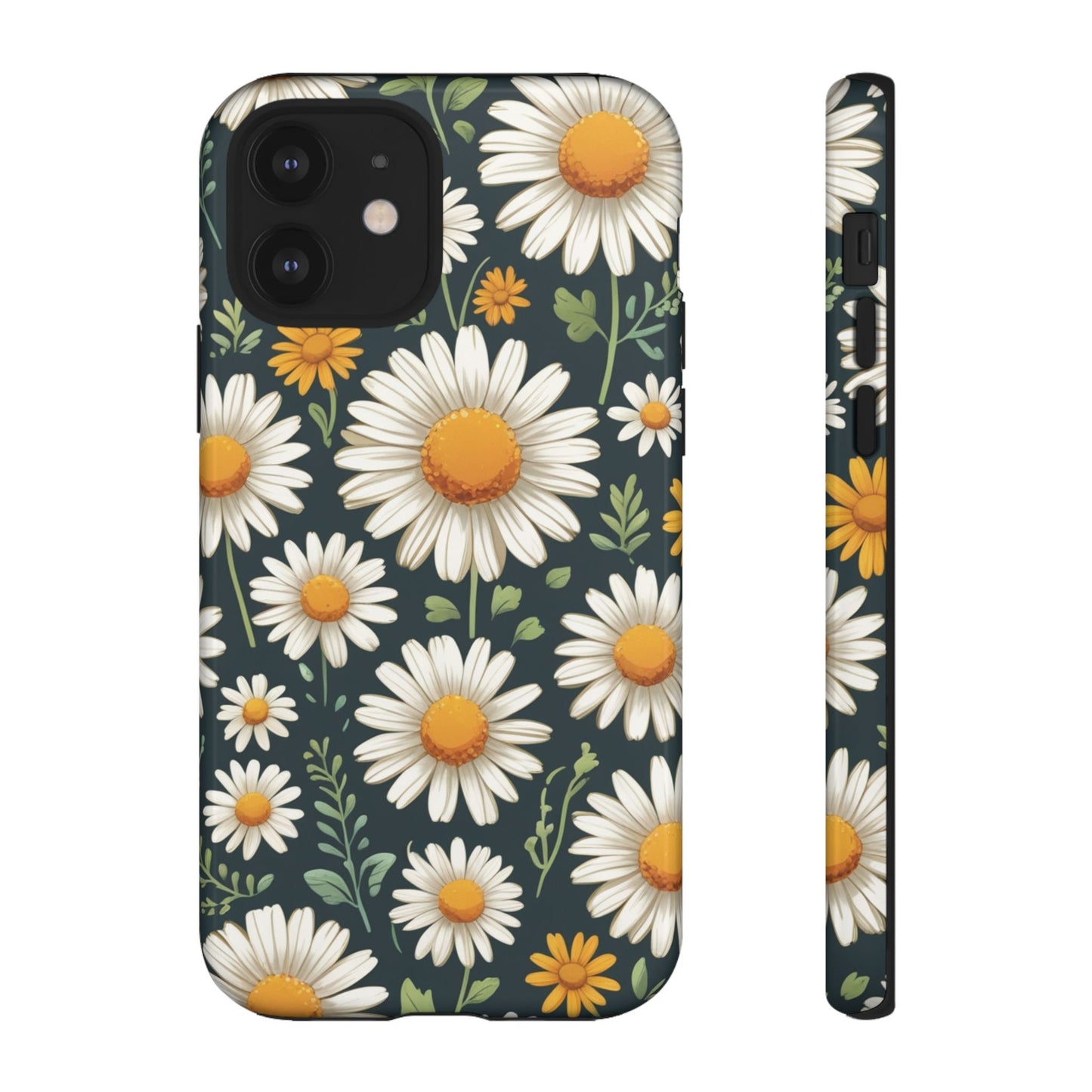 iPhone 12 / Glossy Phone Case - Daisies Floral Pattern 3 Phone Case