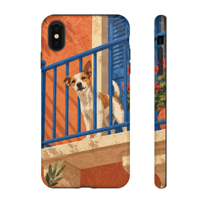 Jack Russell Terrier Balcony Busybody Phone Case - Multicolor Phone Case - iPhone XS MAX / Glossy
