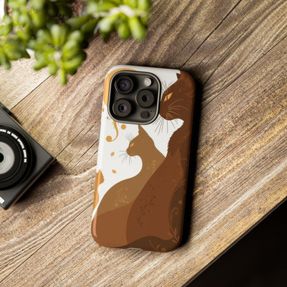 Abstract Cat Pattern Design Phone Case - Multicolor Phone Case