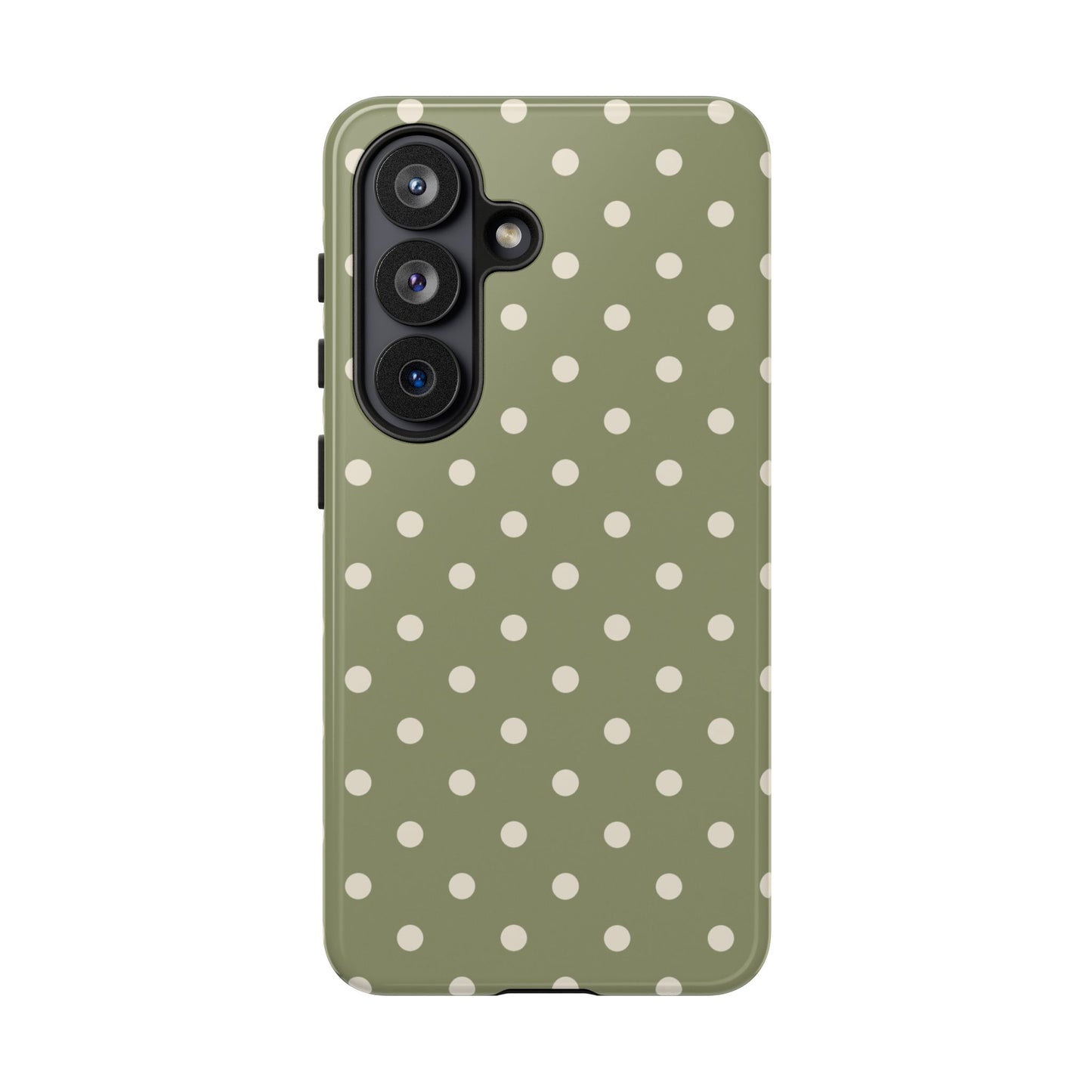 Green & White Dot Pattern Phone Case