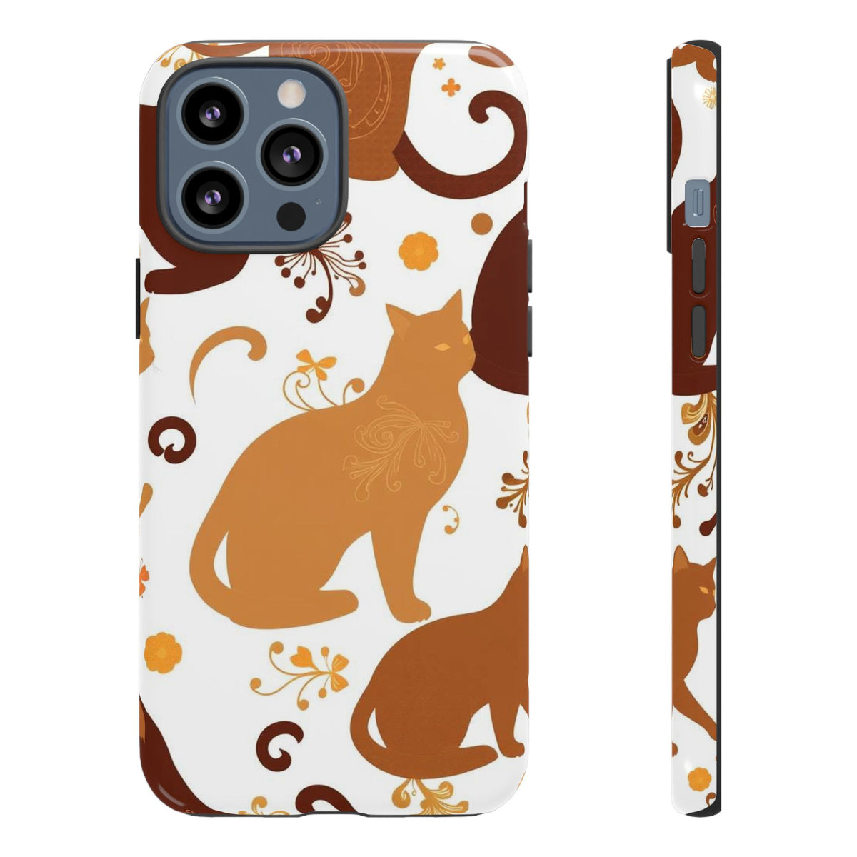 Abstract Cat Pattern Phone Case - Multicolor Phone Case - iPhone 13 Pro Max / Glossy