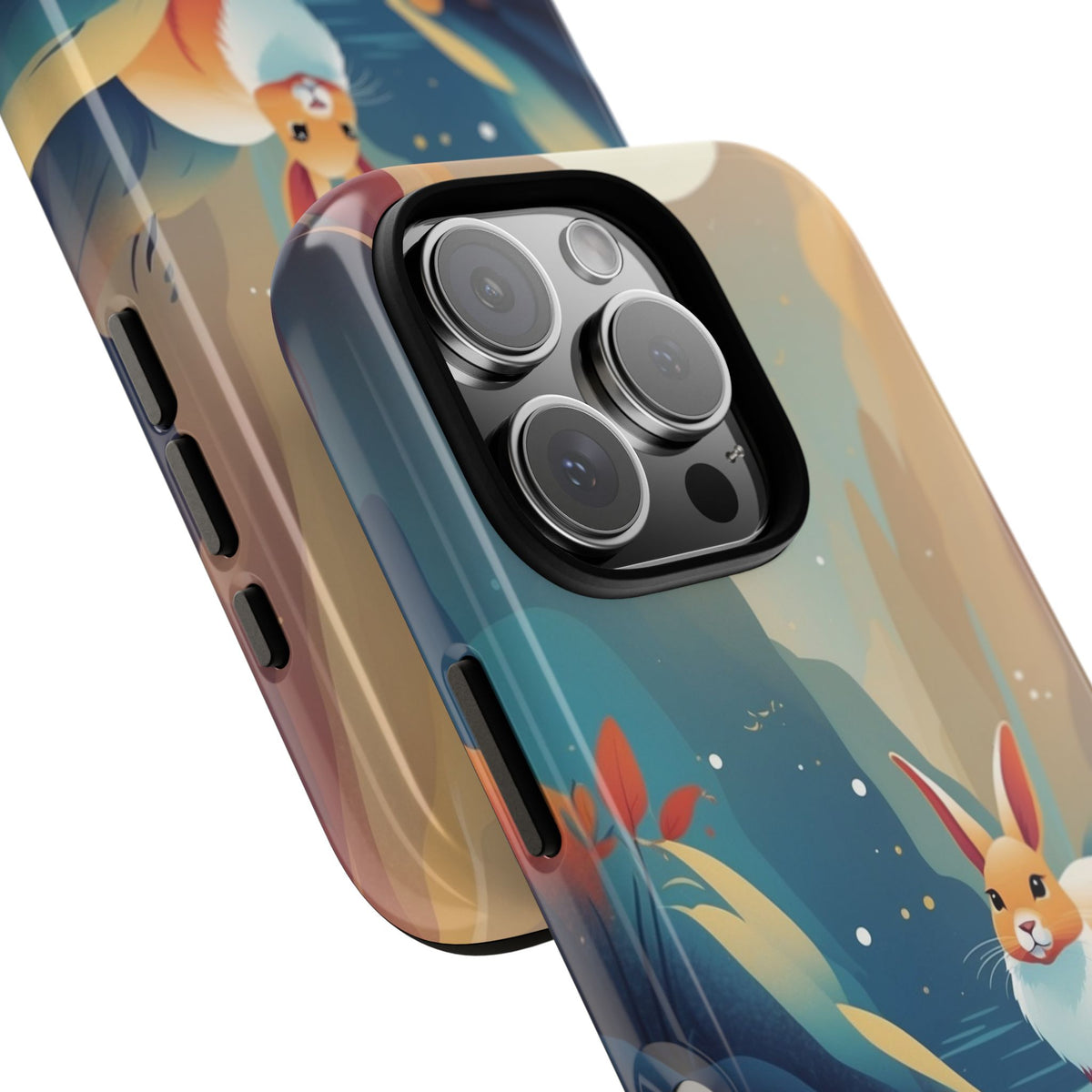 Stylised Rabbit Design Phone Case - Multicolor Phone Case