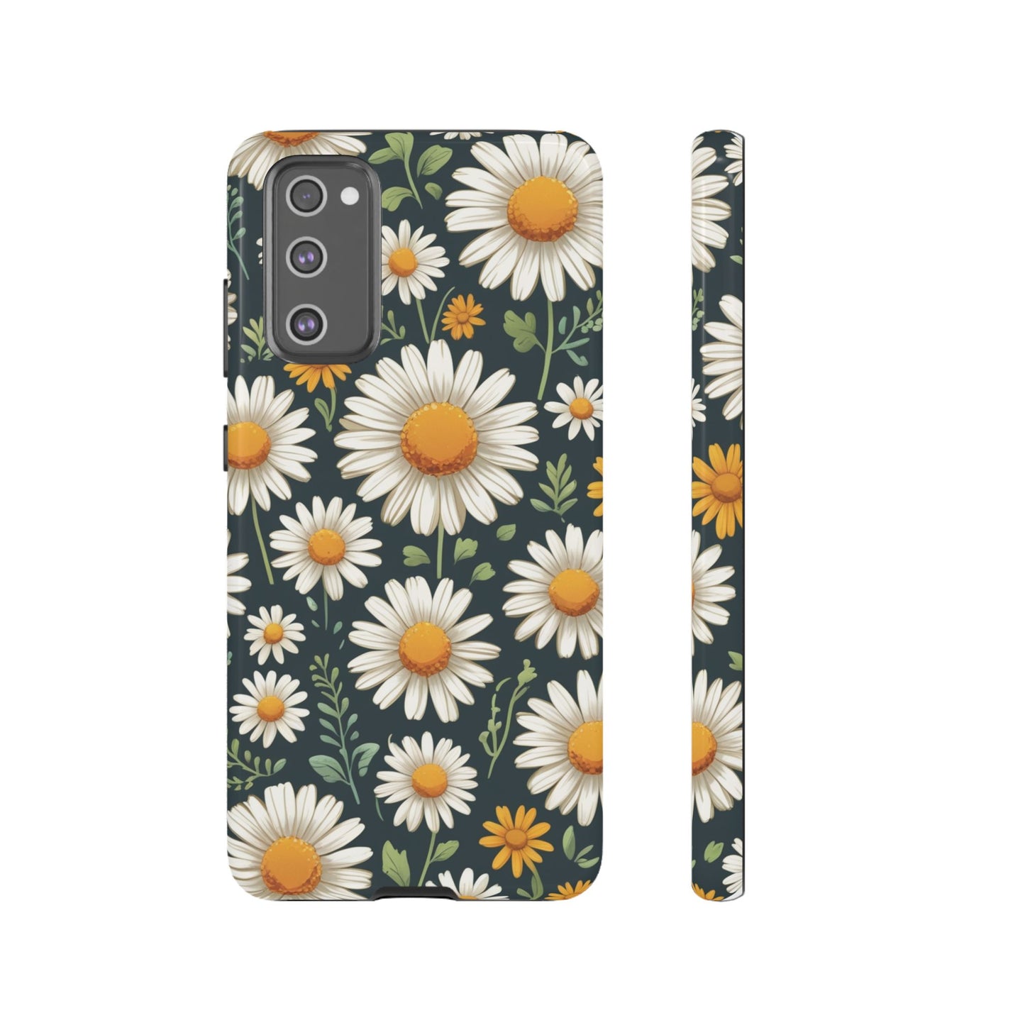 Samsung Galaxy S20 FE / Glossy Phone Case - Daisies Floral Pattern 3 Phone Case