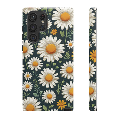 Samsung Galaxy S22 Ultra / Glossy Phone Case - Daisies Floral Pattern 3 Phone Case