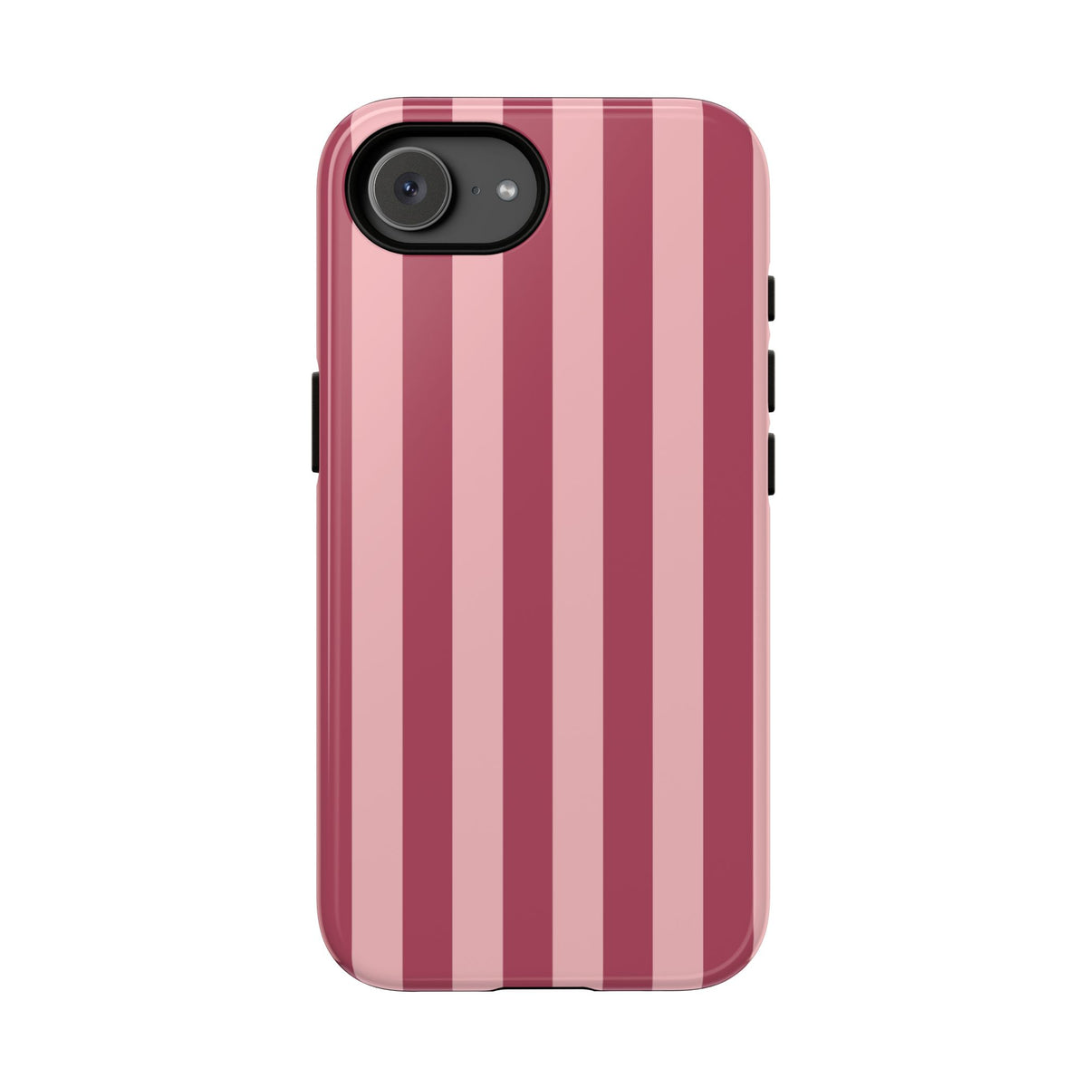 Pink Stripe Pattern Phone Case - Pink Phone Case - iPhone 17e / Glossy