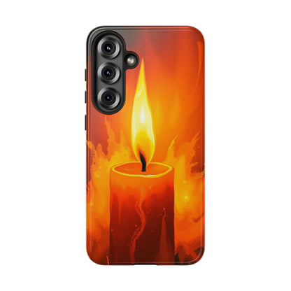 Red Candle Phone Case - Multicolor Phone Case - Samsung Galaxy S25 Plus / Glossy