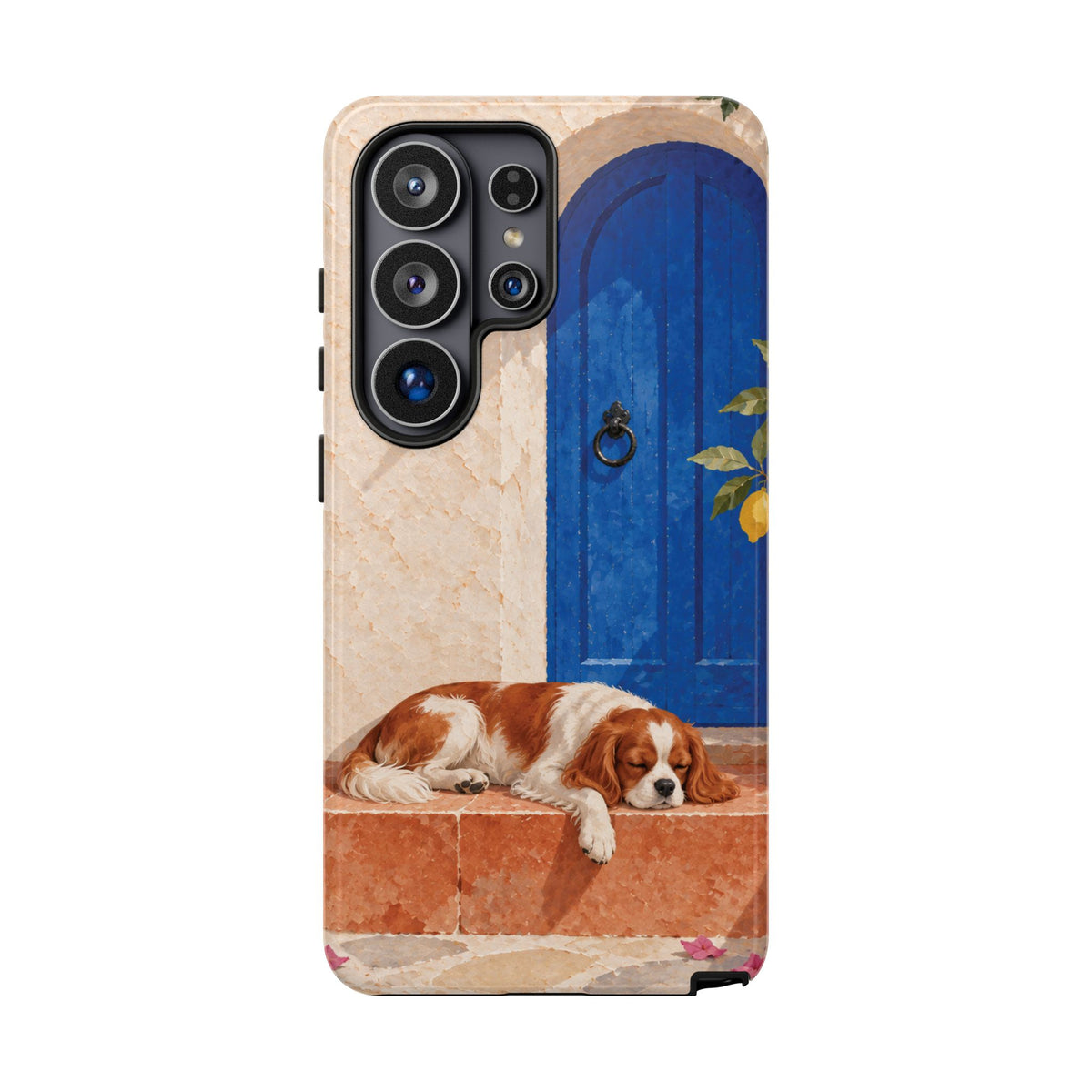 Cavalier King Charles Spaniel Blue Door Siesta Phone Case - Multicolor Phone Case - Samsung Galaxy S26 Ultra / Glossy