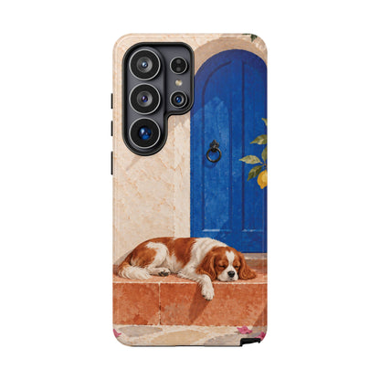 Cavalier King Charles Spaniel Blue Door Siesta Phone Case - Multicolor Phone Case - Samsung Galaxy S26 Ultra / Glossy