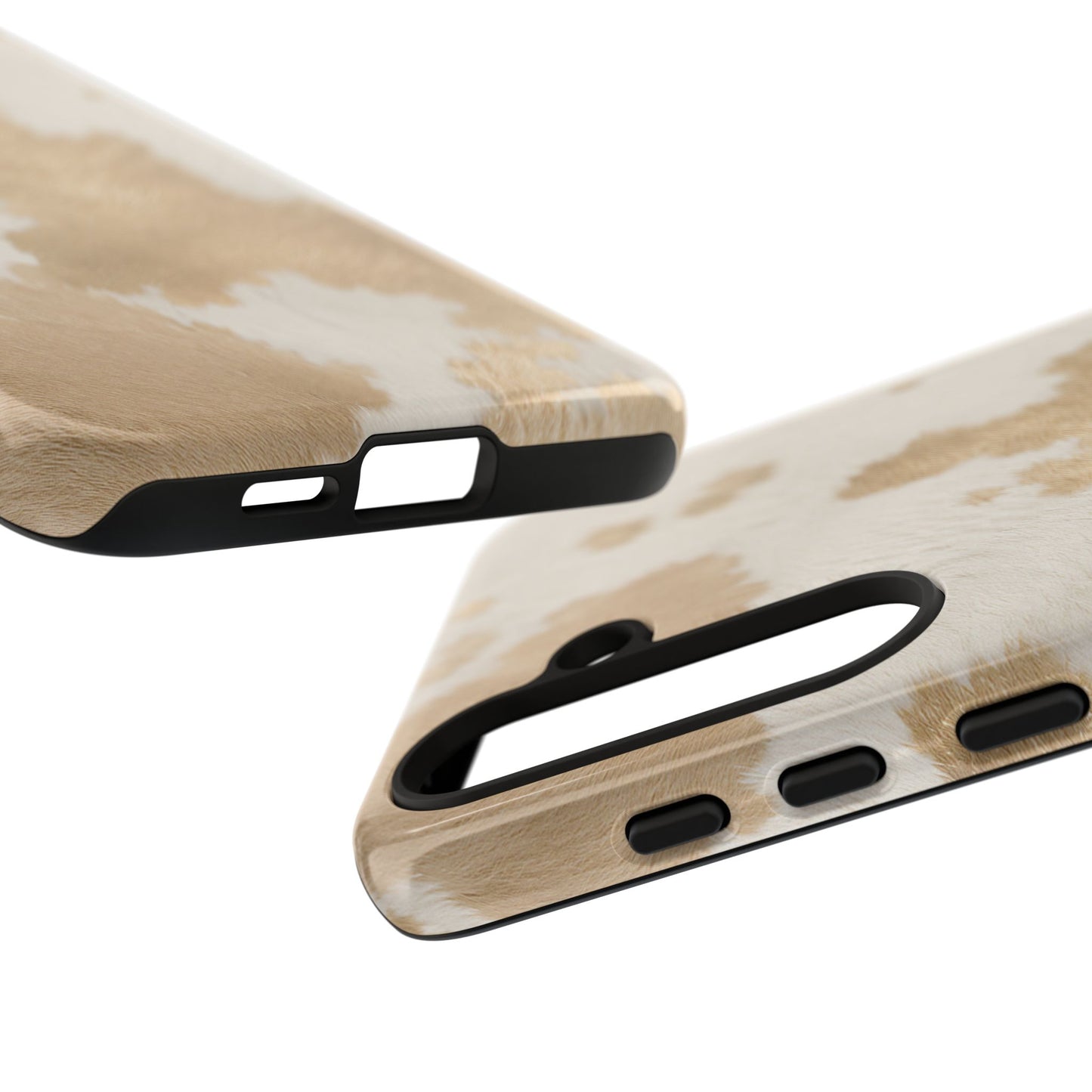 Elegant Champagne Cow Print Phone Case