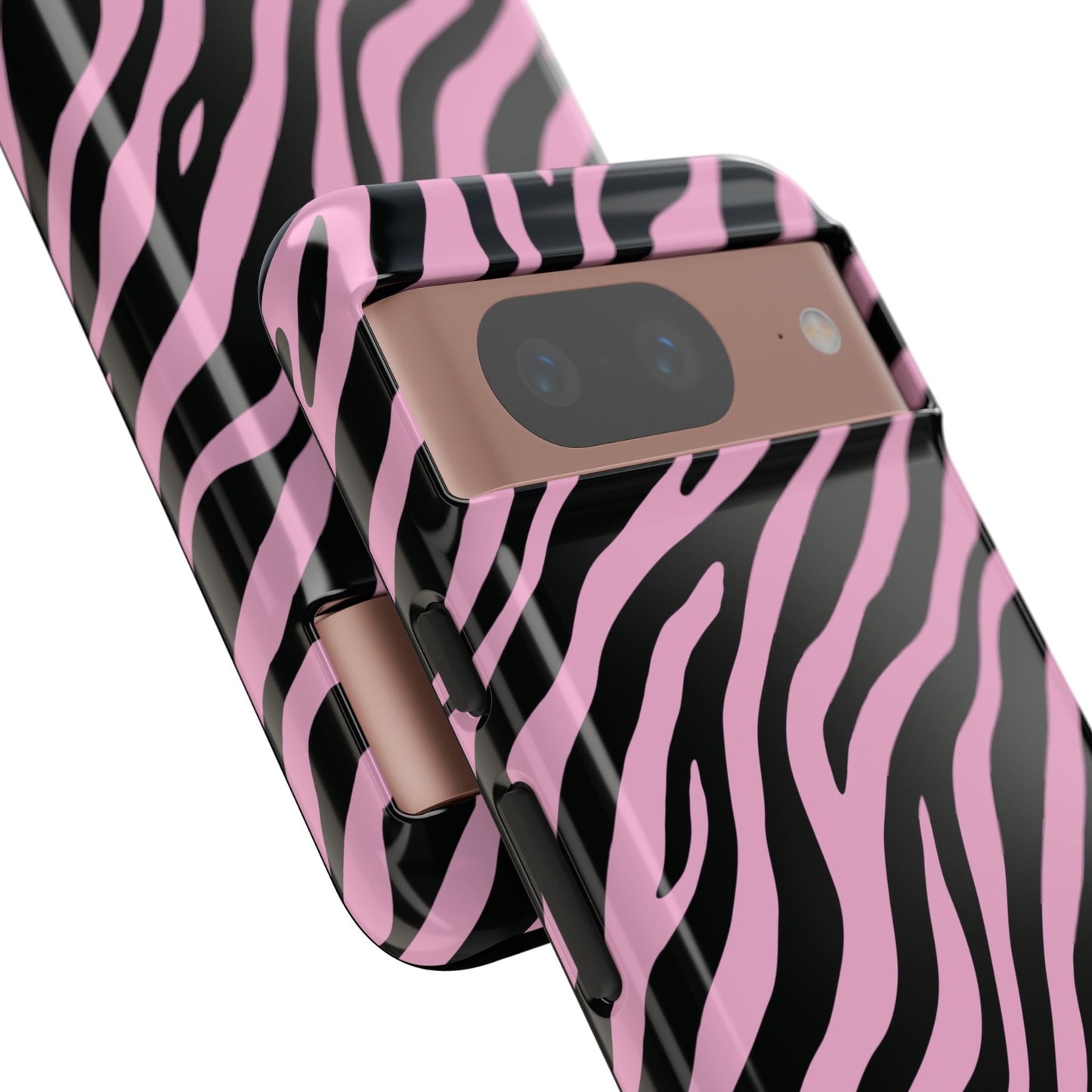 Stylish Blush Zebra Print Phone Case
