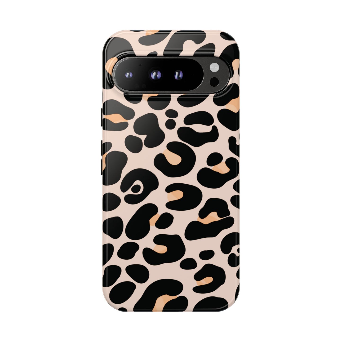 Elegant Peach Leopard Print Phone Case