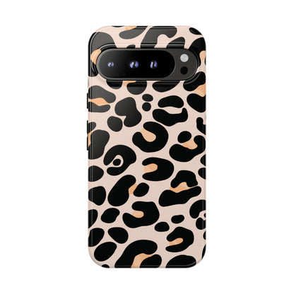 Elegant Peach Leopard Print Phone Case