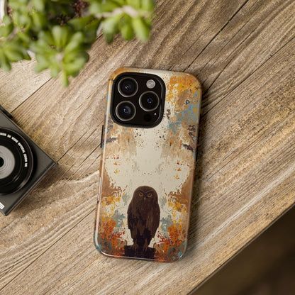 Abstract Owl Design Phone Case