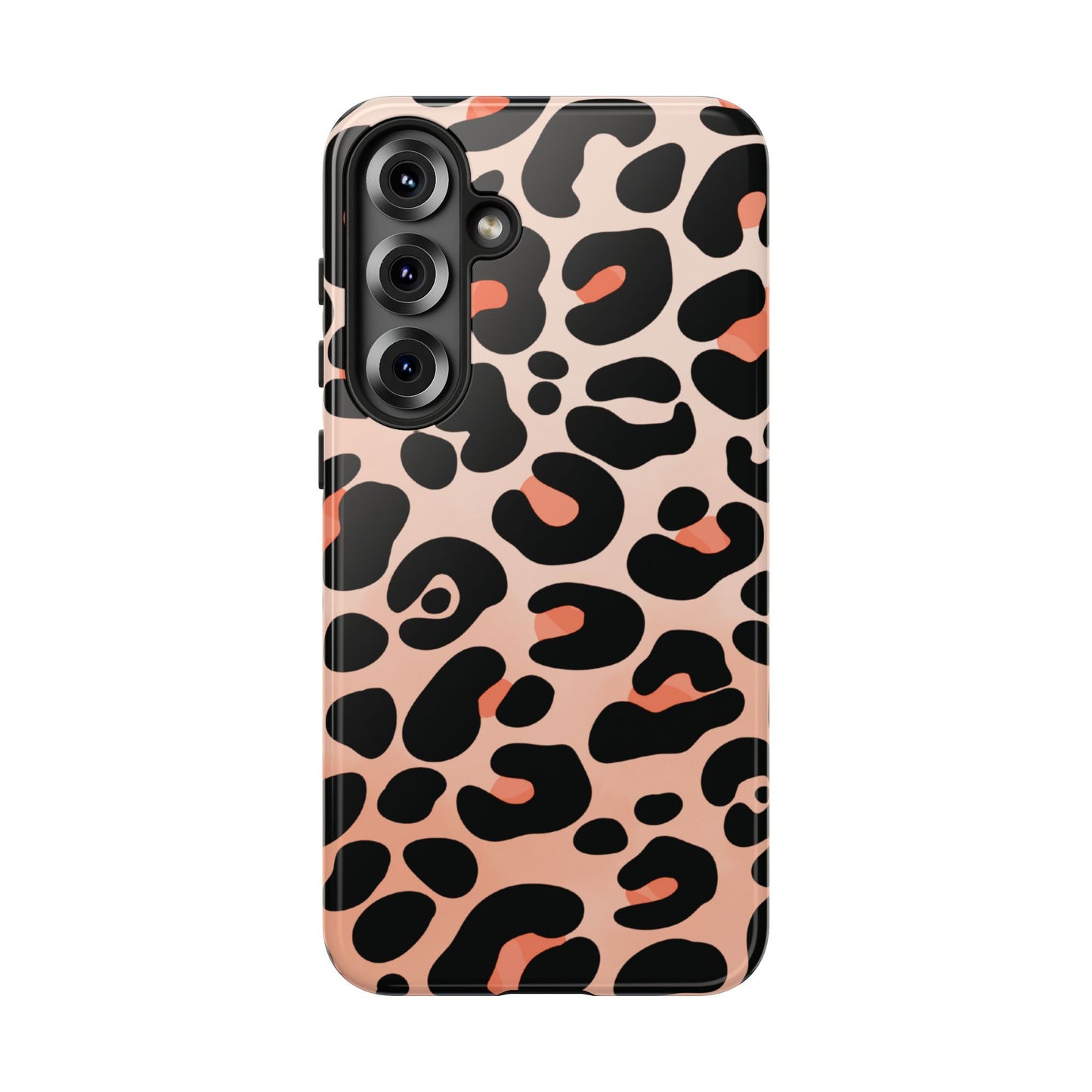 Elegant Peach Leopard Print Phone Case