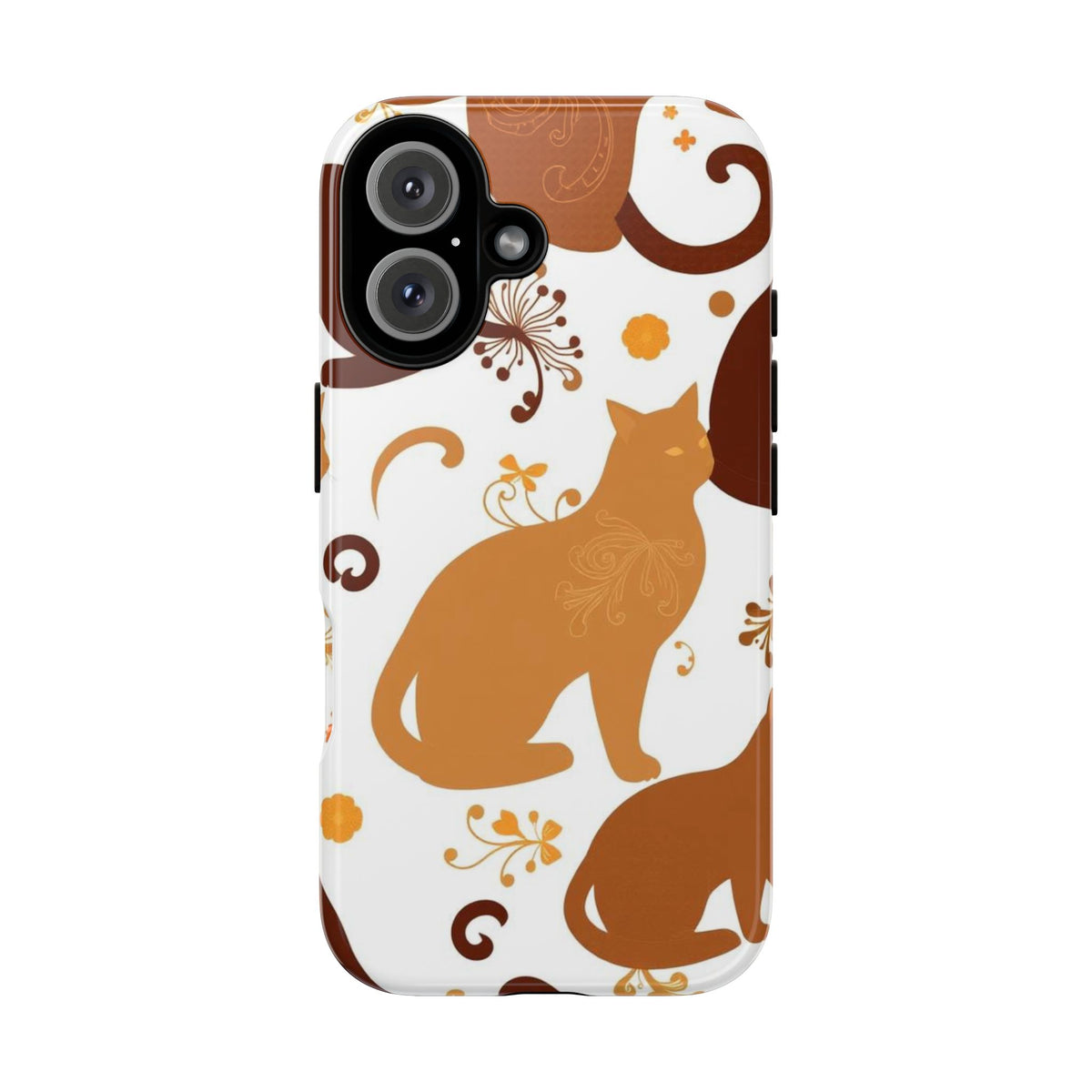 Abstract Cat Pattern Phone Case - Multicolor Phone Case - iPhone 16 / Glossy