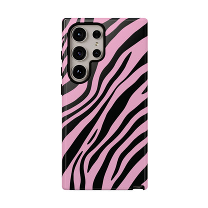 Modern Blush Zebra Print Phone Case