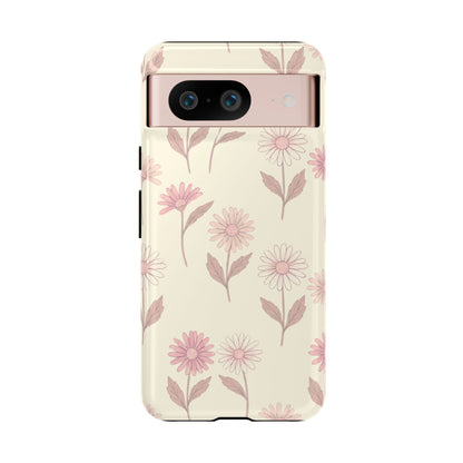 Pretty Blush Daisy Pattern Phone Case
