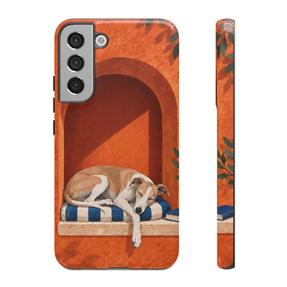 Whippet Siesta Nook Phone Case - Multicolor Phone Case - Samsung Galaxy S22 Plus / Glossy