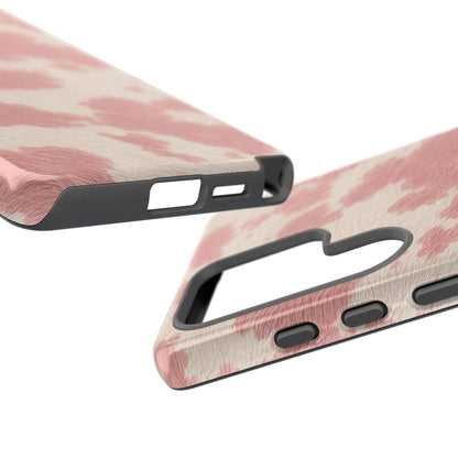 Pretty Blush Cow Print Phone Case