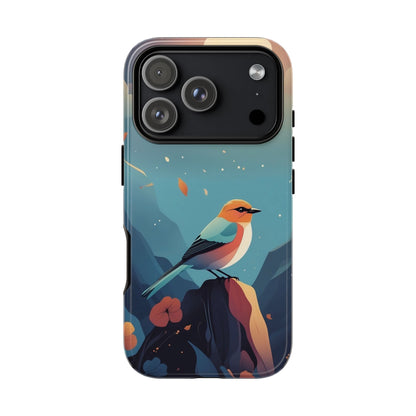 Stylised Bird Design Phone Case - Multicolor Phone Case - iPhone 18 Pro / Glossy