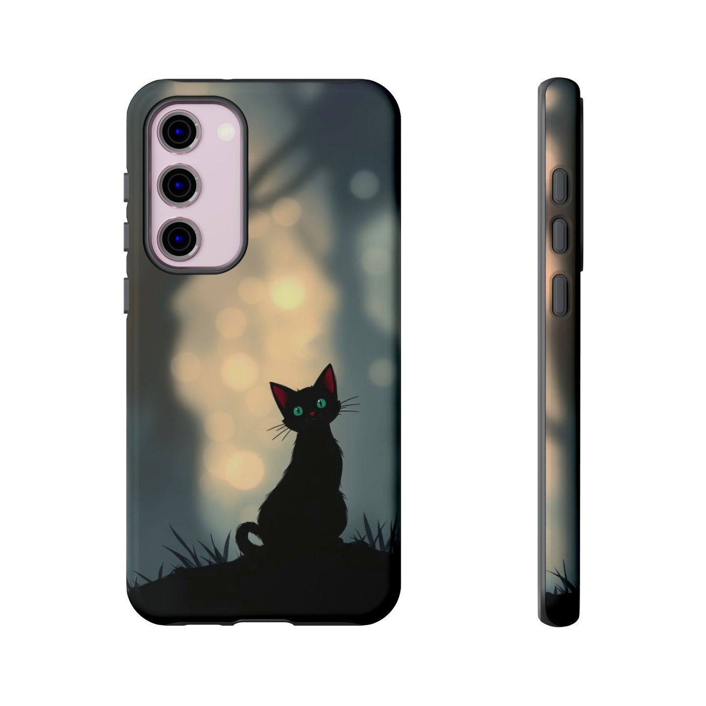 Samsung Galaxy S23 Plus / Glossy Phone Case - Gothic Cat Design Phone Case