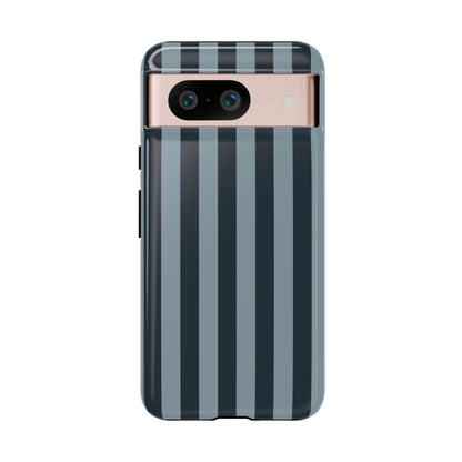Google Pixel 8 / Glossy Phone Case - ’Dark Blue Stripe Pattern’ Phone Case