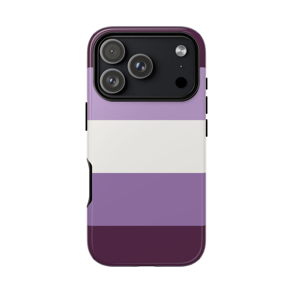 Purple Stripe Pattern Phone Case - Purple Phone Case - iPhone 18 Pro / Glossy