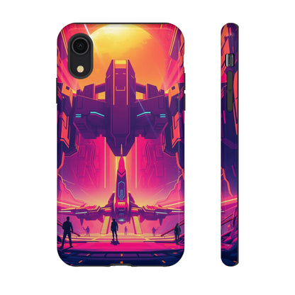 iPhone XR / Glossy Phone Case - Alien Landing Pad Design Phone Case