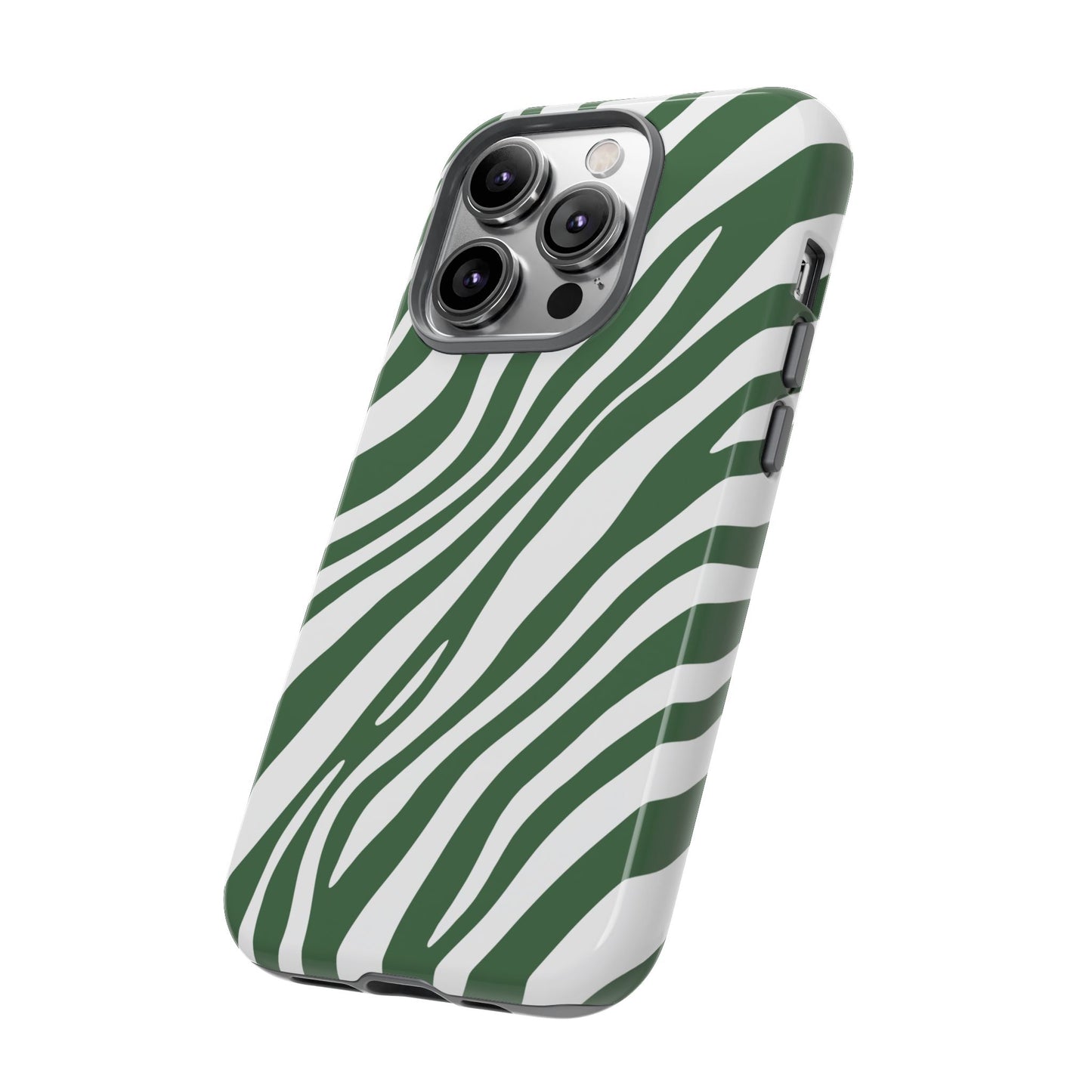 Modern Sage Zebra Print Phone Case