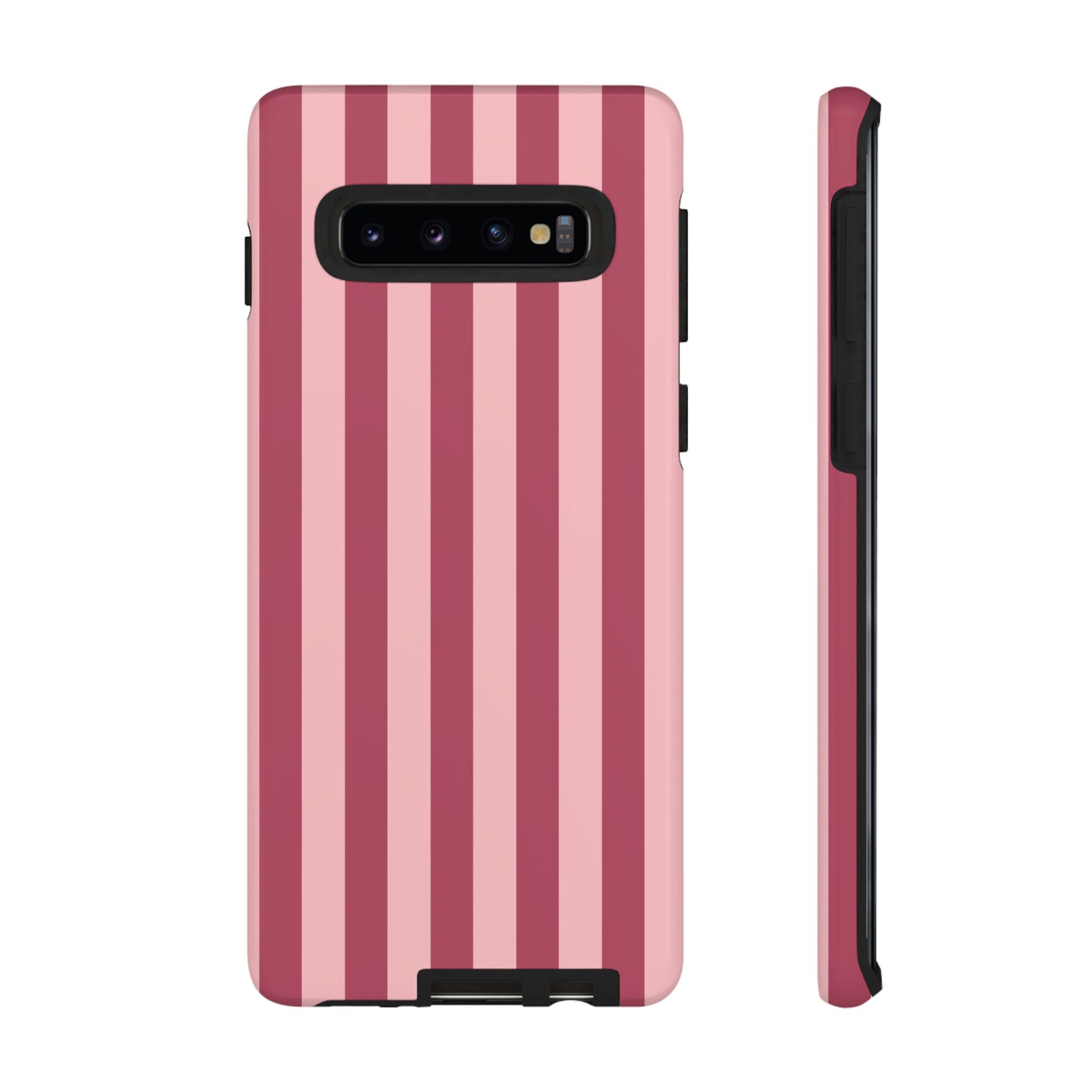 Pink Stripe Pattern Phone Case - Pink Phone Case