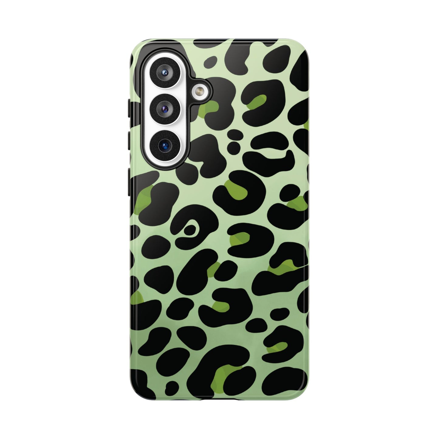 Chic Sage Leopard Print Phone Case