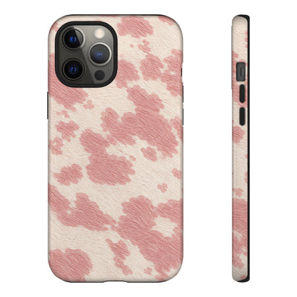 Pretty Blush Cow Print Phone Case