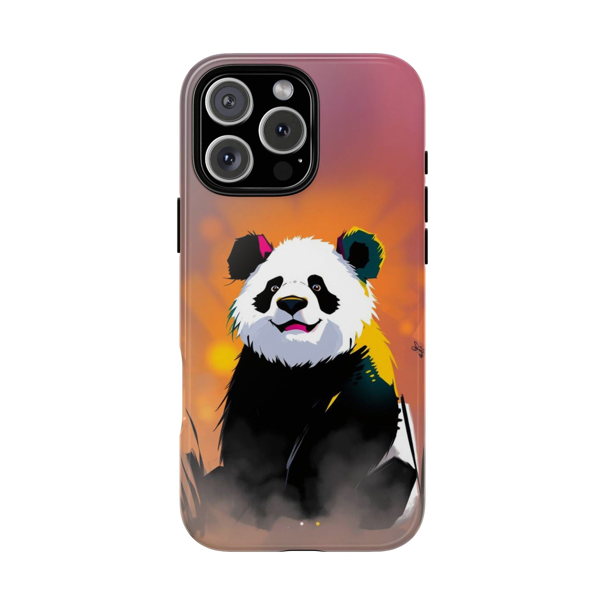 Pop Art Panda Design Phone Case - Multicolor Phone Case - iPhone 16 Pro Max / Glossy