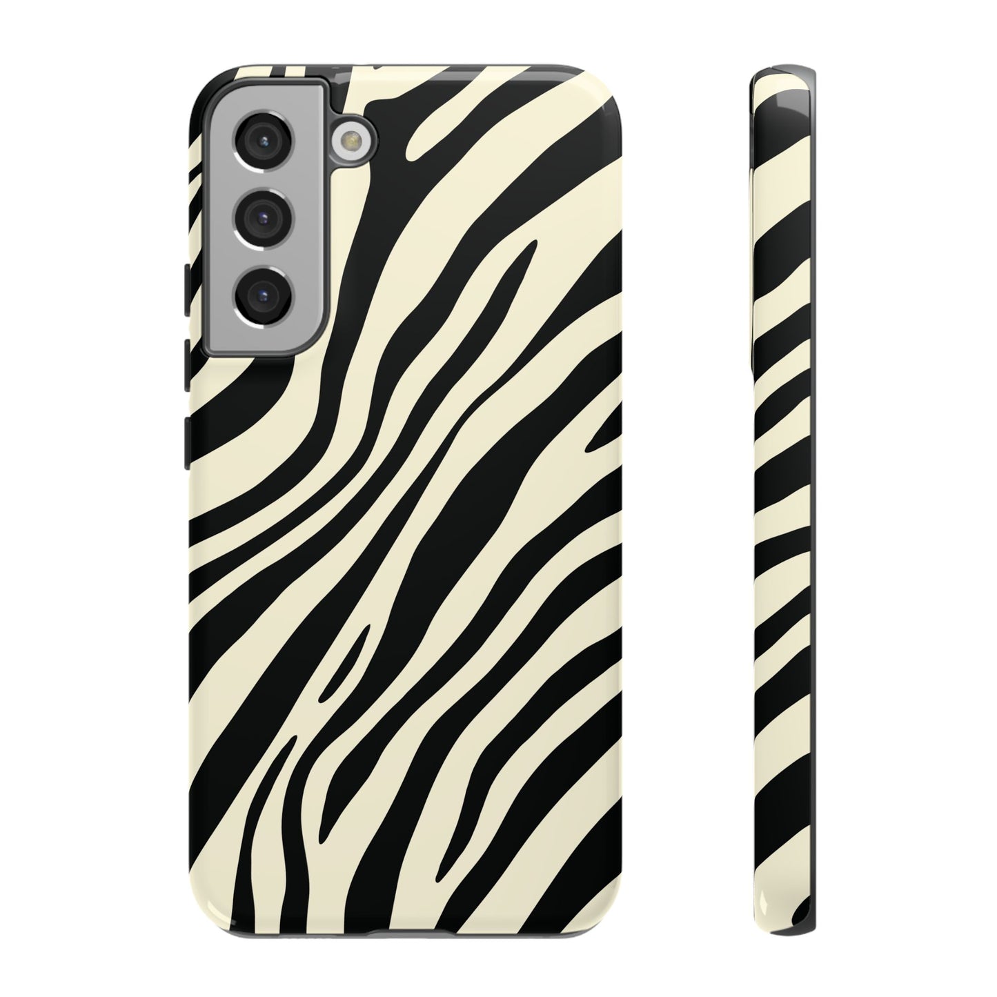 Modern Neutral Zebra Print Phone Case