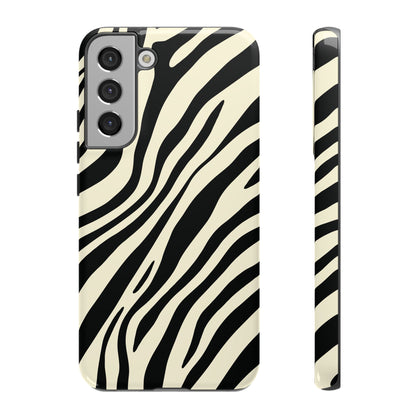 Modern Neutral Zebra Print Phone Case