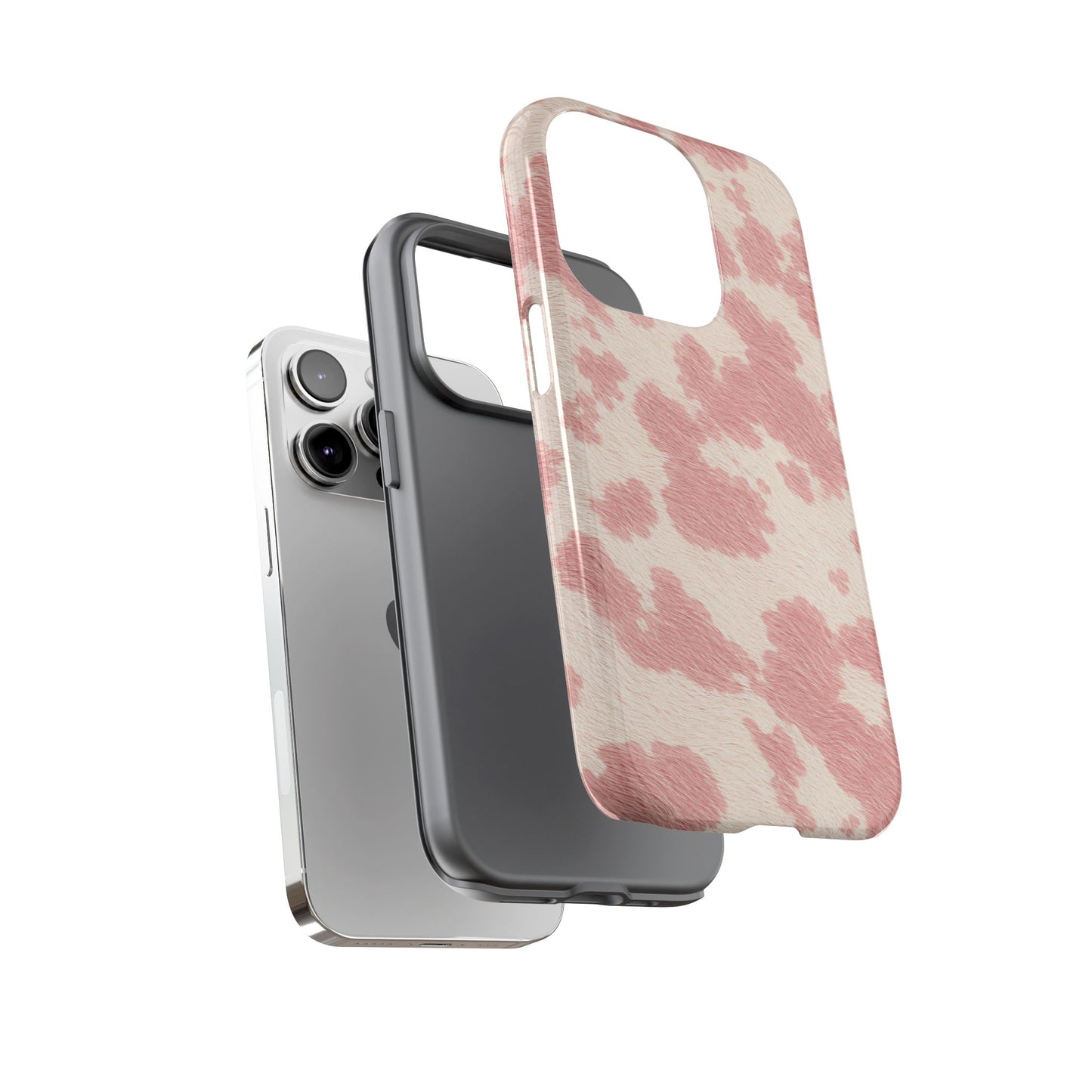 Pretty Blush Cow Print Phone Case