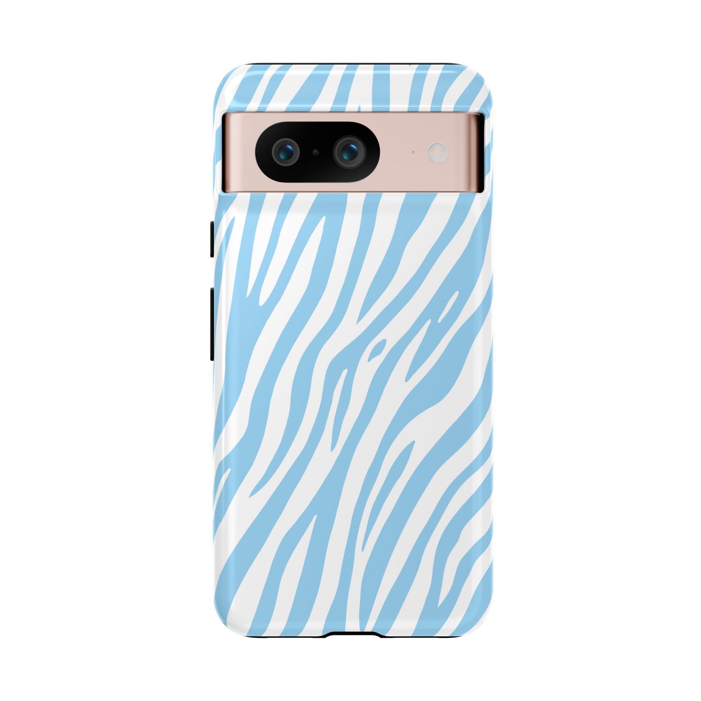 Sky Blue Tiger Print Phone Case