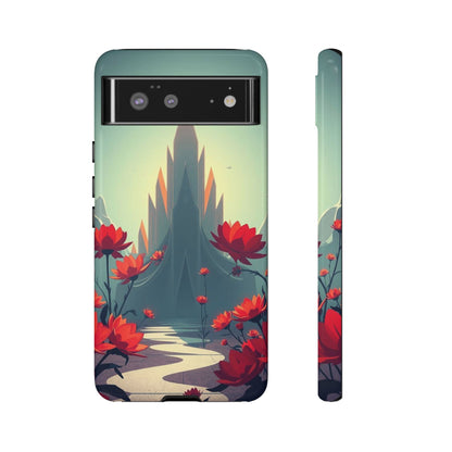 Google Pixel 6 / Glossy Phone Case - Gothic Alien Garden Design Phone Case