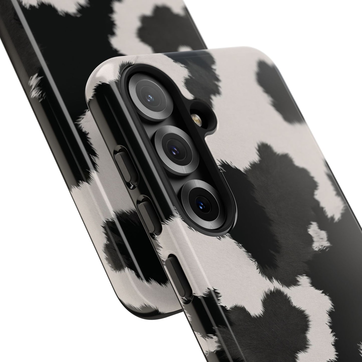 Modern Monochrome Cow Print Phone Case