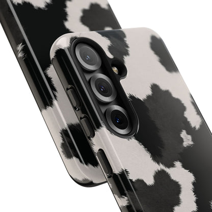 Modern Monochrome Cow Print Phone Case
